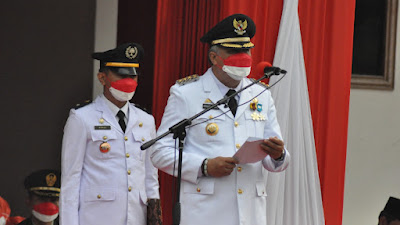 Upacara Pengibaran Bendera Hut RI ke 76 Di Pinrang, Ini Pesan Bupati Pinrang