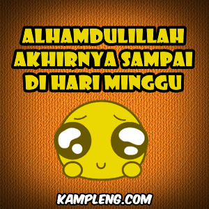  Kata Kata  Lucu  Hari  Minggu  Kata Kata  SMS