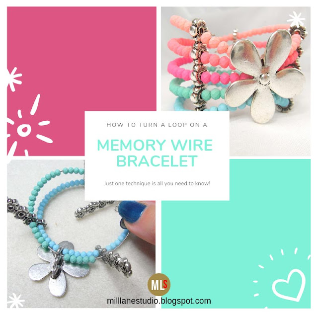 Pastel memory wire cuff project header