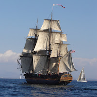 sailing ship, mast, HMS Surprise