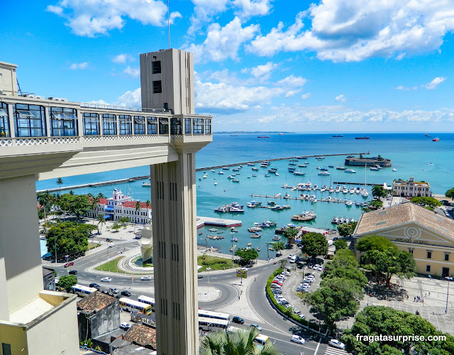 Salvador: Elevador Lacerda e Baía de Todos os Santos