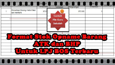 ATK dan BHP Untuk LPJ BOS