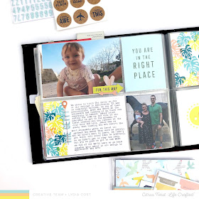 Vacation Pocket Page Spread using Citrus Twist Kits Excursions Kit - Lydia Cost