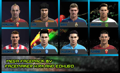 PES 2013 MegaFacePack by FacemaKer H.R.4 & eohugo