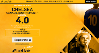 betfair Chelsea gana Bournemouth supercuota 4 Boxing Day Premier 26 diciembre