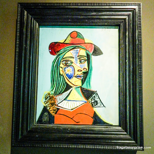 "Mulher com chapéu e gola de pele", de Pablo Picasso, no MNAC de Barcelona