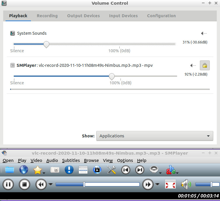 PulseAudio recording with Smplayer