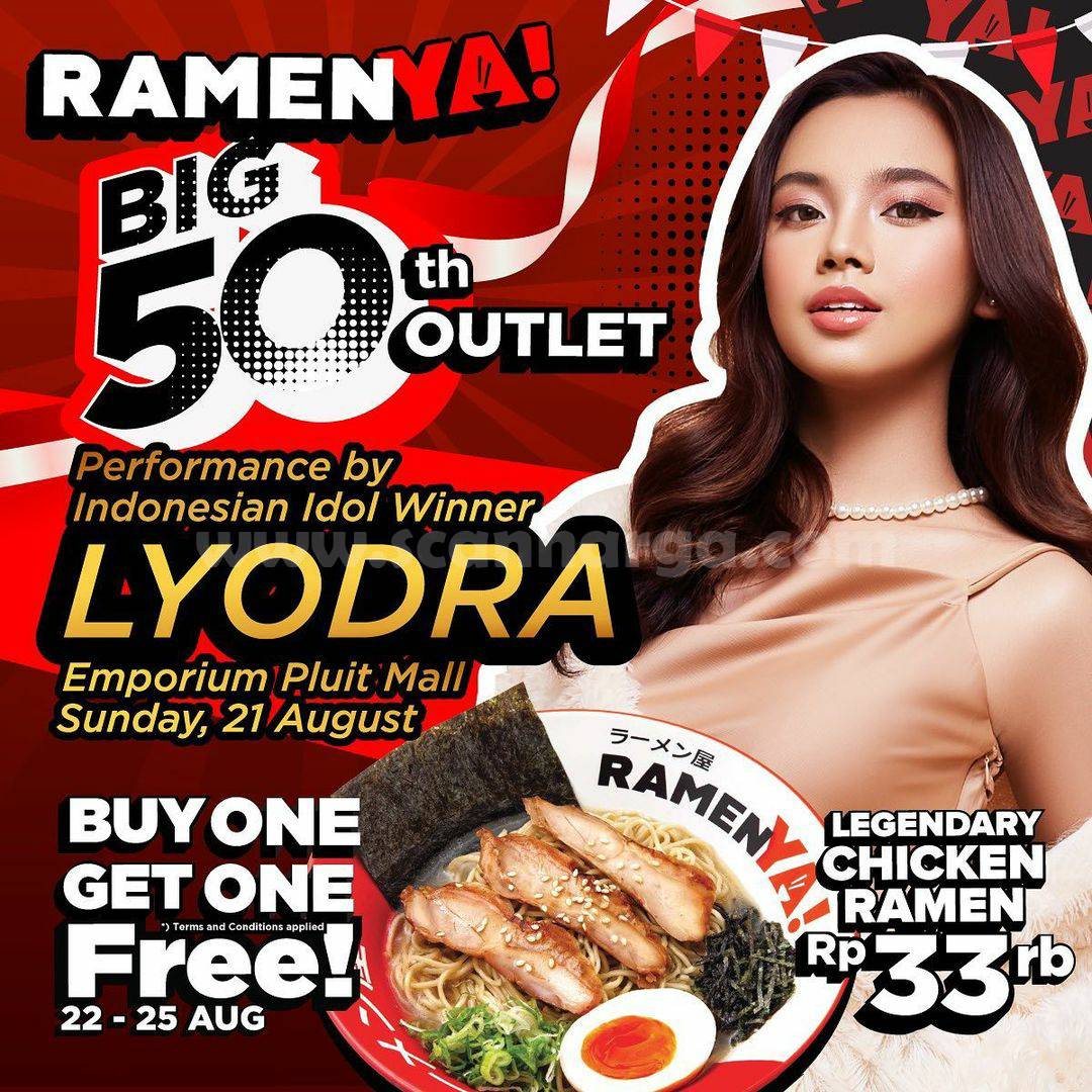 RAMENYA! Emporium Pluit Mall Grand Opening Promo Beli 1 gratis 1