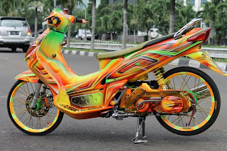 Modifikasi Yamaha Nouvo Airbrush