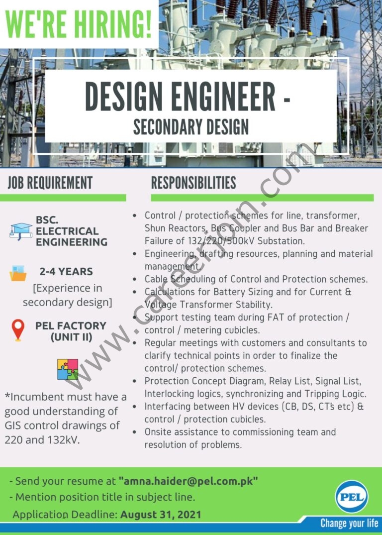 Pak Elektron Limited PEL Jobs Design Engineer