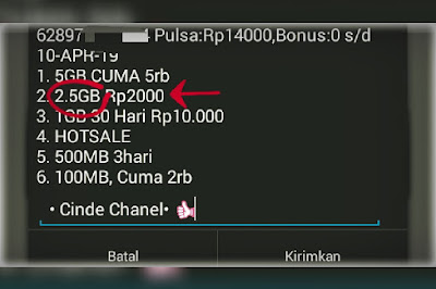 Dial Kode Paket Murah Tri 2,5 GB 2 Ribu Terbaru 2018