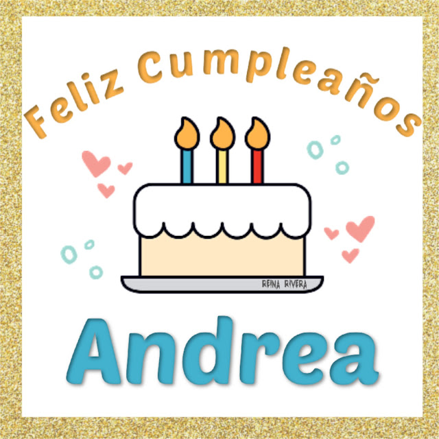 feliz cumpleaños Andrea