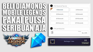 Cara Membeli Diamonds Mobile Legends Menggunakan Pulsa dengan Harga Murah