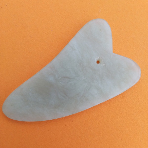 Jade Gua Sha Massagestein Herzform