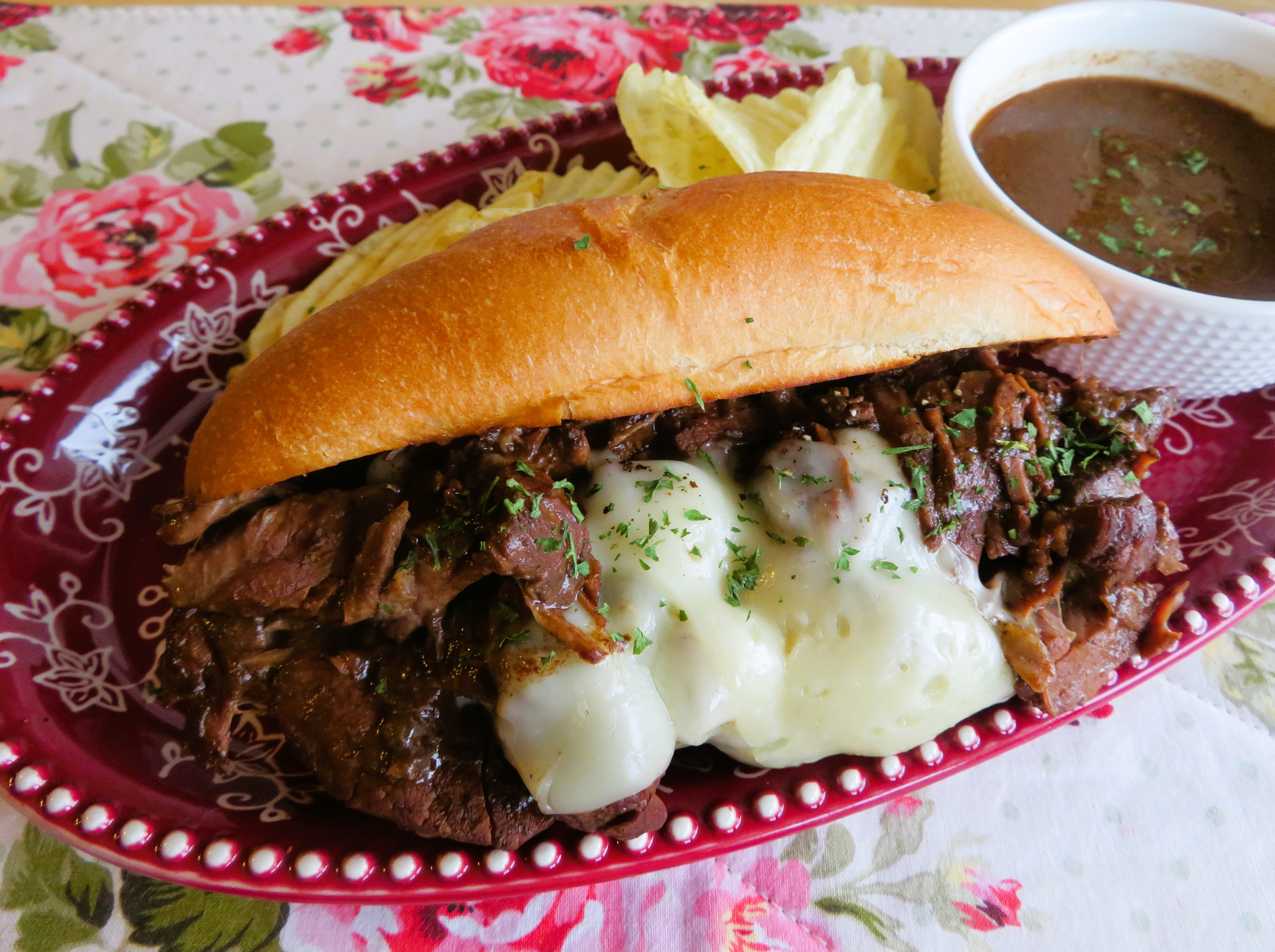Easy French Dip Sandwiches (crockpot, small batch)