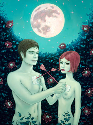 Bunny-In-The-Moon-Tara-McPherson-Print-inside-the-rock-poster-frame