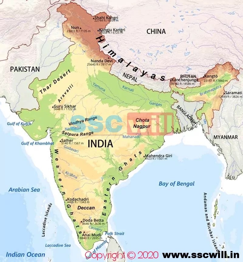 India Map Hindi