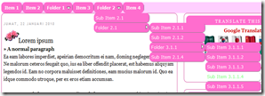 Multi level drop-down menu