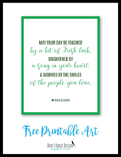 Irish Blessing, Irish Poster, St. Patricks Day Poster, Free St. Patrick's Day Art, Printable Art, Printable Poster, Green Poster, Green Art, Free Printable Art