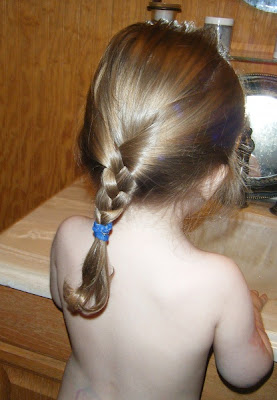 Sasha's first braid