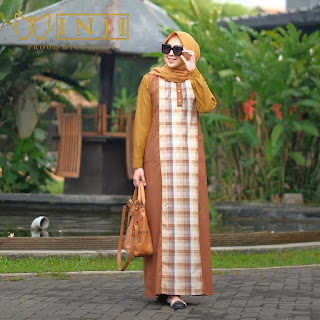 SABIYA DRESS BY INJI - Gamis Muslim Terbaru