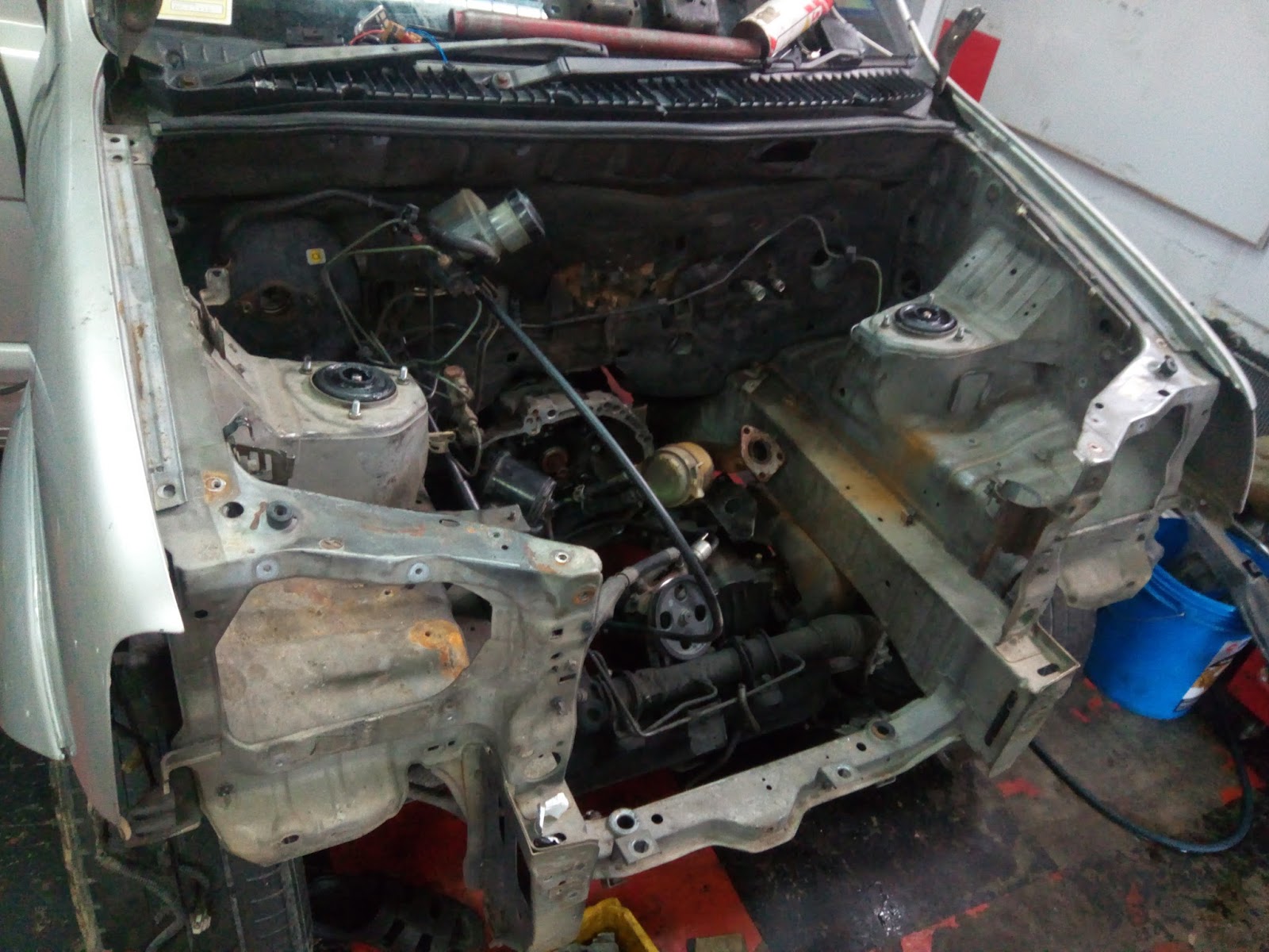 Not Just A Perodua Kembara Daihatsu Terios Workshop This Is Yetza Garage Perodua Kembara Engine Transplant