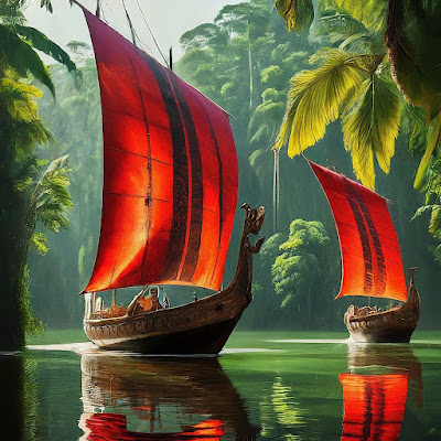 phoenician ships on the amazon river