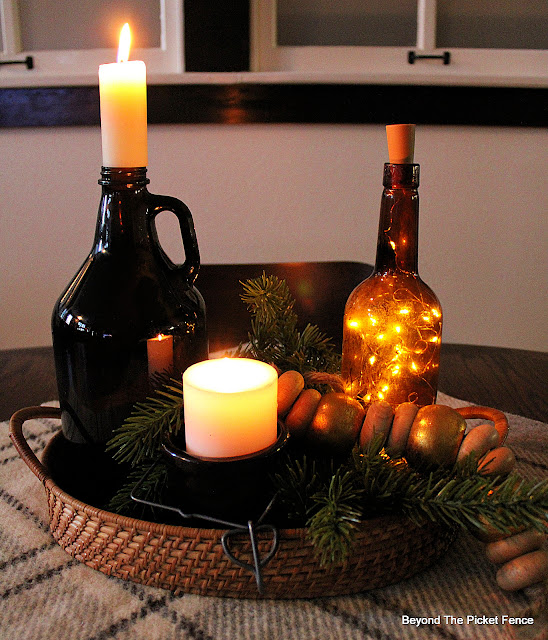 Creating a Warm Winter Centerpiece with Thrift Store Finds
