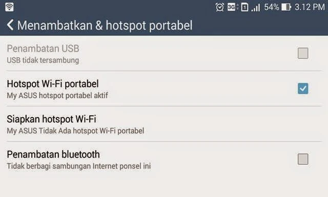 hotpot wifi asus zenfone 5