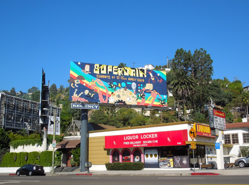 Superjail season 3 billboard Sunset Boulevard