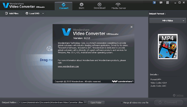 Wondershare Video Converter Ultimate v8