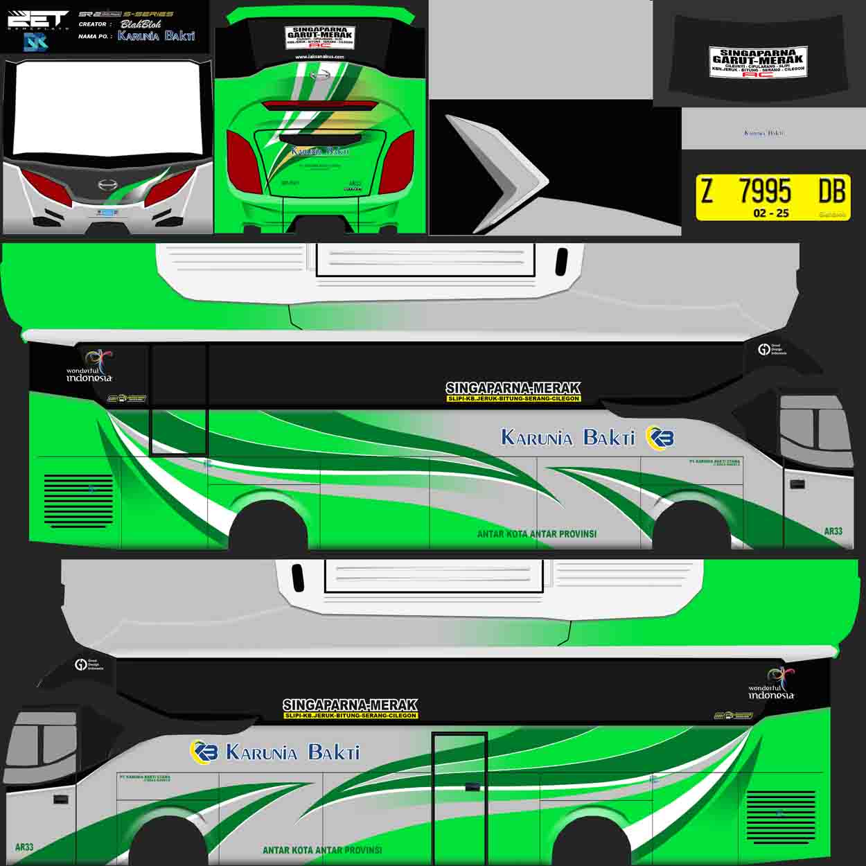 livery bus karunia bakti shd