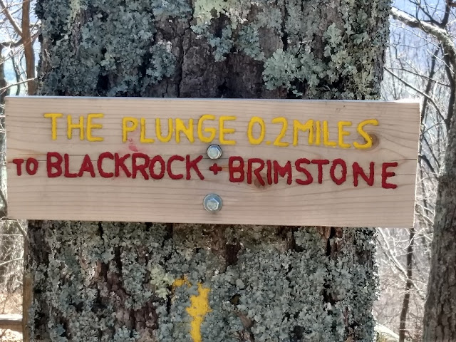 sign for plunge hike