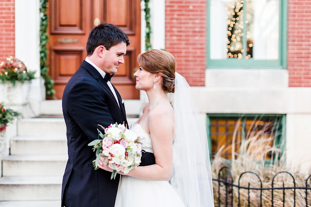 A classic formal winter wedding at the Hotel Monaco and The Belvedere in Baltimore, Maryland Photographed by Heather Ryan Photography