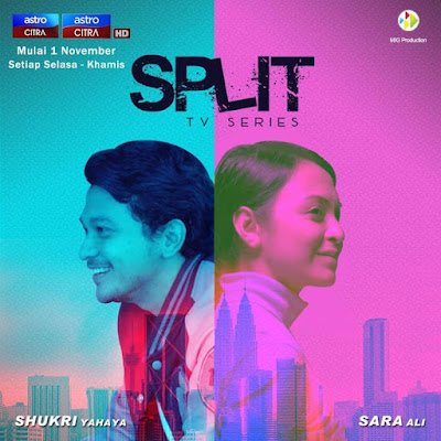 Split TV Series, Drama Melayu, Drama Adaptasi Novel, Drama Split TV Series, 2018, Astro Citra, Sinopsis Split TV Series, Novel Split, Karya Novelis Nurul Ain Syuhada, Novel Online Split, Pelakon Drama Split TV Series, Shukri Yahya, Sara Ali, Juliana Evans, Fadzil Zahari, Shah Iskandar, Dato Rahim Razali, Elly Arifin, Farisya Irwayu, Split Personality,