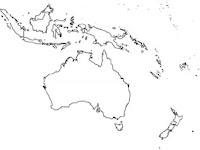 Mapa Politico De Oceania Para Colorear Sin Nombres