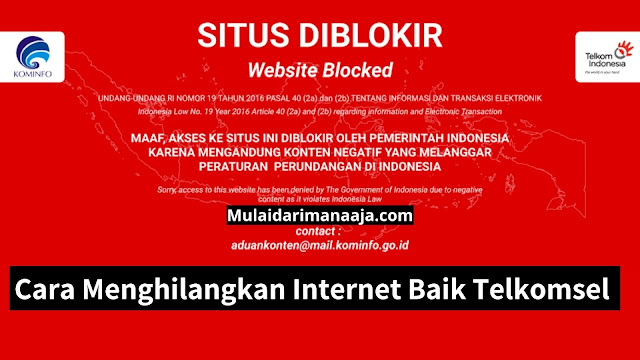 Cara Menghilangkan https //internetbaik.telkomsel.com/block