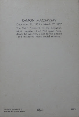 Ramon Magsaysay postcard