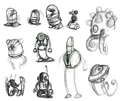 jay fabares Sketch Dump- Robots