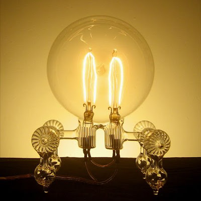 hand-blown light bulbs