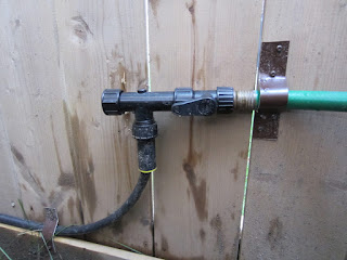 Rain Barrel soaker hose connection in Scarbrorough