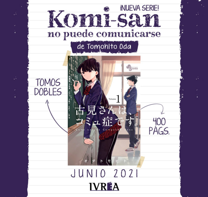 Komi-san no piede comunicarse (Komi-san wa Komyushou Desu) manga - Tomohito Oda - Ivrea