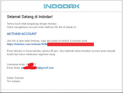Cara mendaftar di indodax