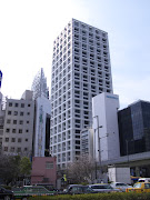 Just north of Akasaka, in the Motoakasaka district, is a striking new tower . (akasaka tower)