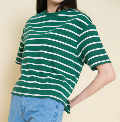  Striped Boxy Tee