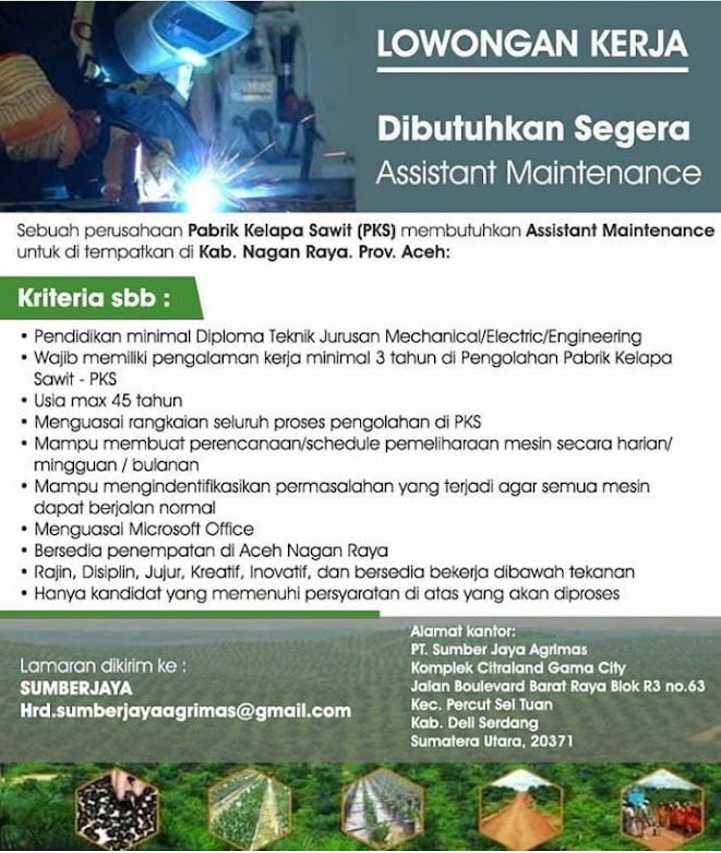 Info Loker Medan Hari Ini Tamatan Diploma di PT. Sumber ...