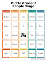 Old Testament People Bingo | scriptureand.blogspot.com