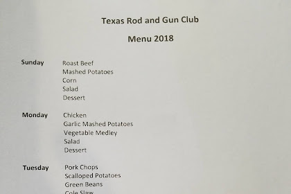 rod and gun club menu