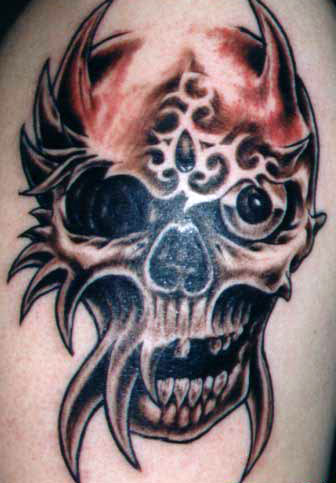 tattoos tribales. tattoo tribal. skull tribal