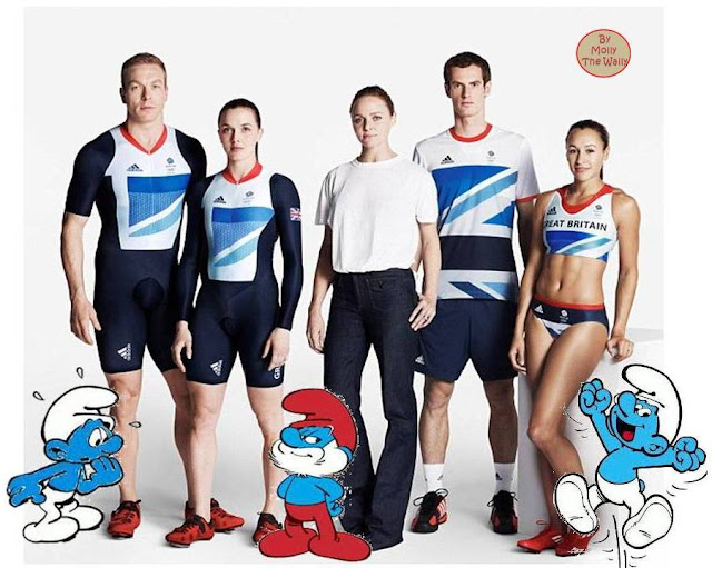 team GB are to be dressed as Smurfs at The London 2012 Olympic games.